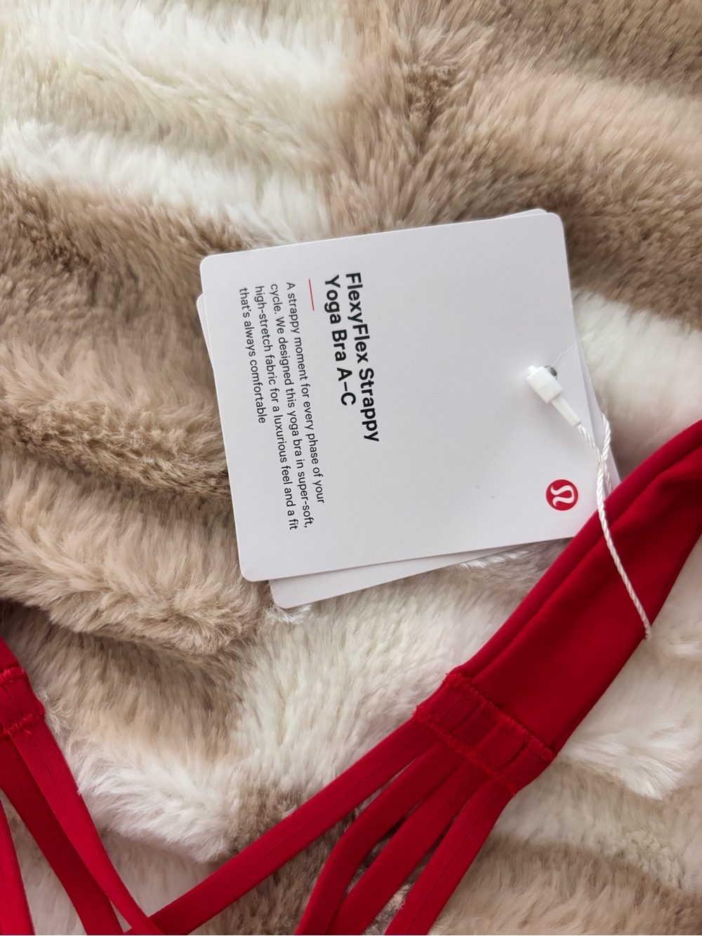 Lululemon Oxford Red FlexyFlex Strappy Yoga Bra - Picture 6 of 7